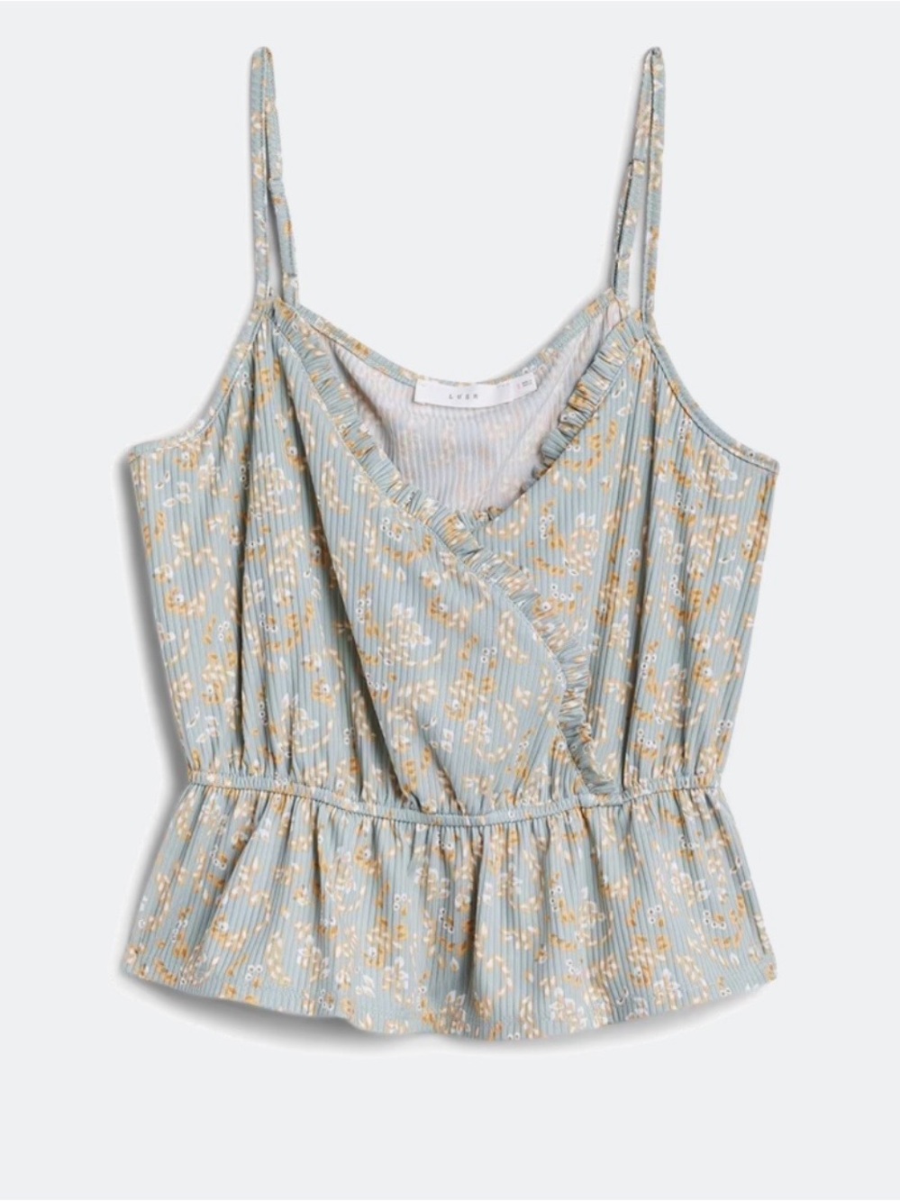 Lush Girls XL Floral Peplum Tank Top – NWT